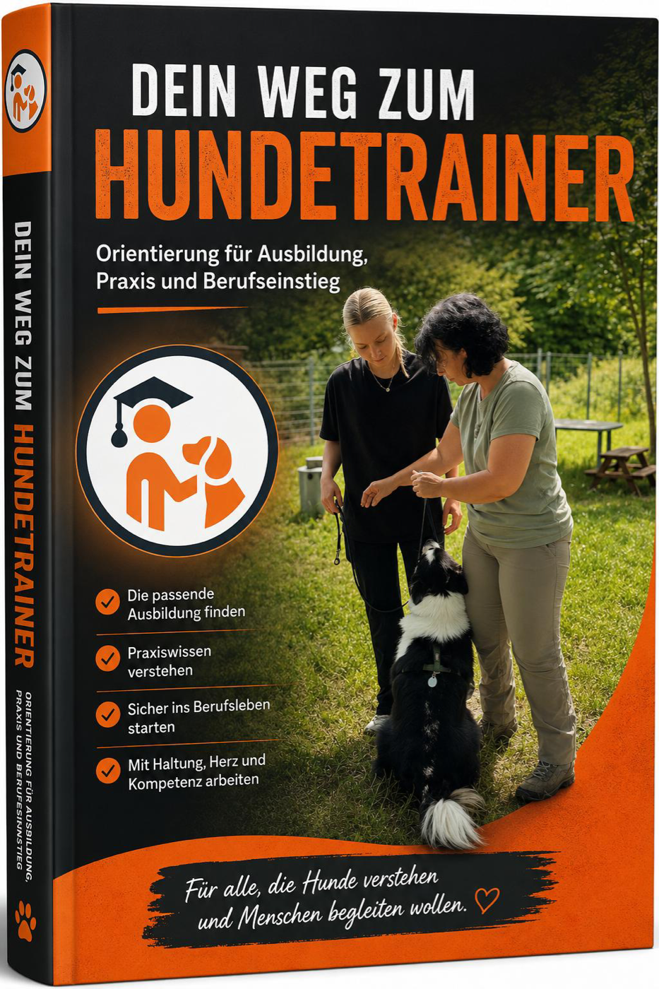 Original-Cover des kostenlosen E-Books Dein Weg zum Hundetrainer